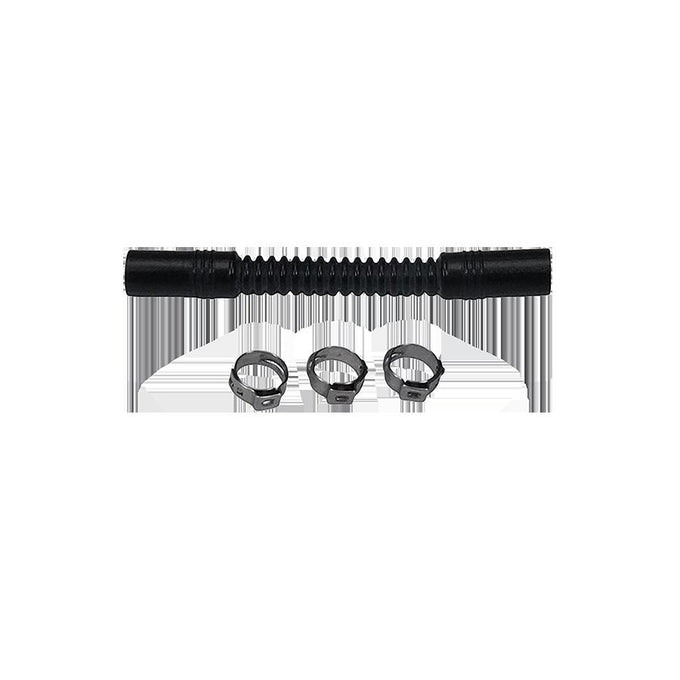 Convoluted Tubing<br>100mm Length x 8mm ID Side 1 x 8mm ID Side 2, Black