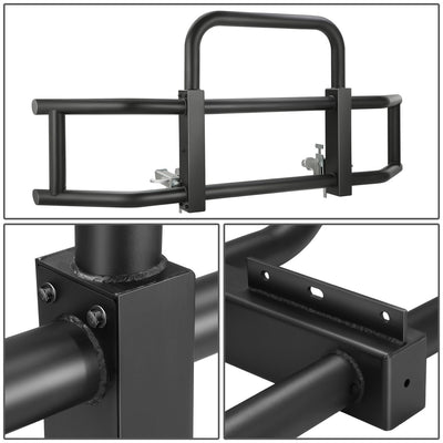 Steel Front Bumper Grille Deer Guard+Brackets <br>07-21 Kenworth T660 T680 Black