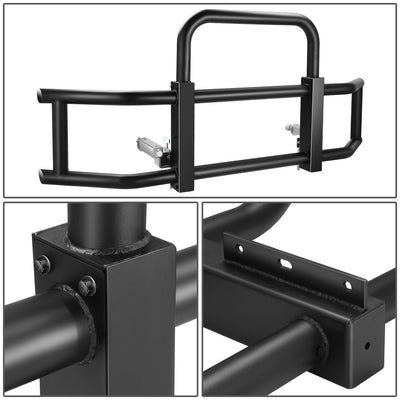 Steel Front Bumper Grille Deer Guard+Brackets <br>22-24 Kenworth T680 Black