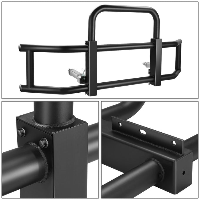 Steel Front Bumper Grille Deer Guard+Brackets <br>22-24 Kenworth T680 Black