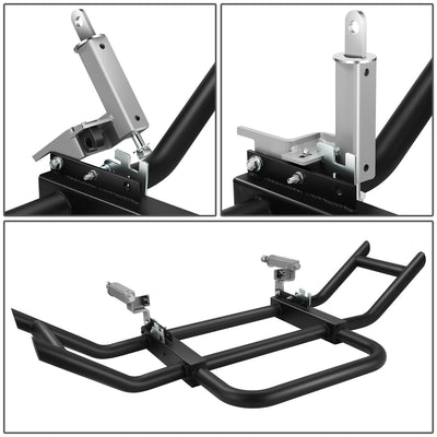 Steel Front Bumper Grille Deer Guard+Brackets <br>22-24 Kenworth T680 Black