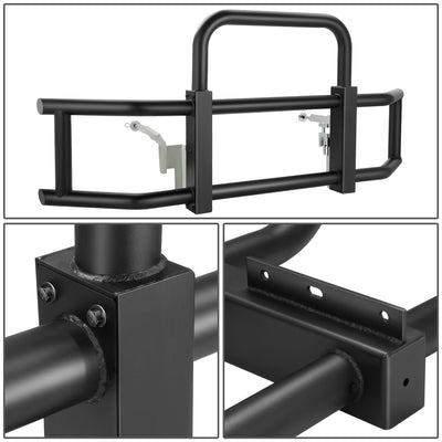 Front Bumper Grille Deer Guard+Brackets <br>18-23 Freightliner Cascadia Black