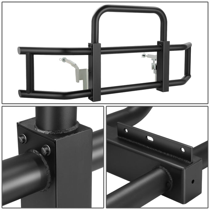 Front Bumper Grille Deer Guard+Brackets <br>18-23 Freightliner Cascadia Black
