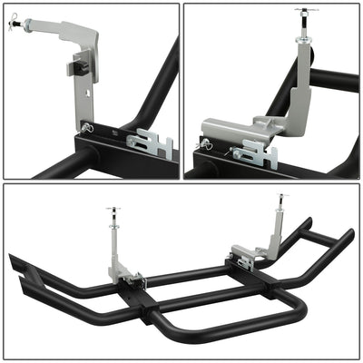 Front Bumper Grille Deer Guard+Brackets <br>18-23 Freightliner Cascadia Black