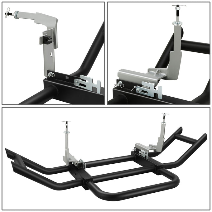 Front Bumper Grille Deer Guard+Brackets <br>18-23 Freightliner Cascadia Black