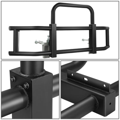 Front Bumper Grille Deer Guard+Brackets <br>08-17 Freightliner Cascadia Black