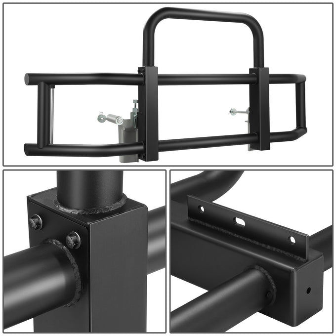 Front Bumper Grille Deer Guard+Brackets <br>08-17 Freightliner Cascadia Black