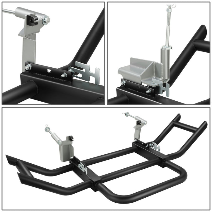Front Bumper Grille Deer Guard+Brackets <br>08-17 Freightliner Cascadia Black