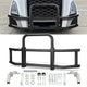 Heavy-Duty Front Bumper Grille Deer Guard+Brackets <br>18-25 Volvo VNL Black