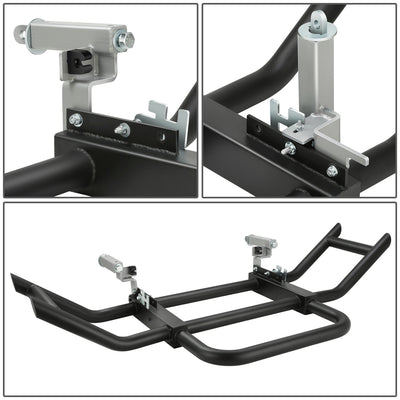 Heavy-Duty Front Bumper Grille Deer Guard+Brackets <br>18-25 Volvo VNL Black