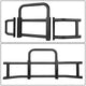 Heavy-Duty Front Bumper Grille Deer Guard+Brackets <br>18-25 Volvo VNL Black