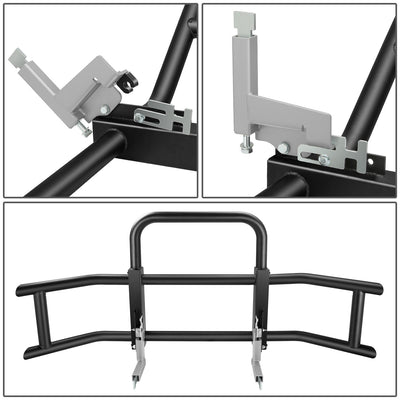 Front Bumper Grille Deer Guard+Brackets <br>08-16 International ProStar Black