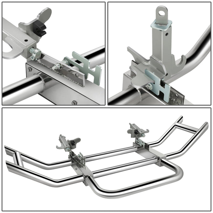 Front Bumper Grille Deer Guard+Brackets <br>07-21 Kenworth T660 T680 Chrome