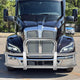 Steel Front Bumper Grille Deer Guard+Brackets <br>22-24 Kenworth T680 Chrome