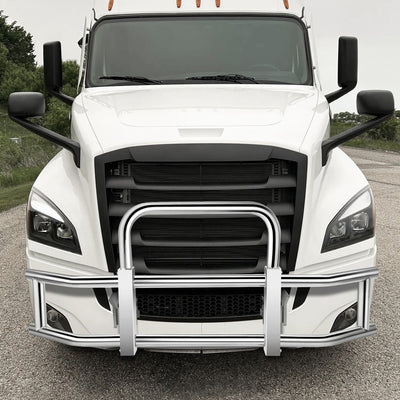 Front Bumper Grille Deer Guard+Brackets <br>18-23 Freightliner Cascadia Chrome