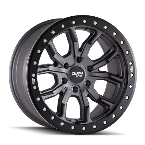 Dt-1 9303 17x9 in Satin Gunmetal Wheel <br> 5x127 Bolt Pattern / -12mm Offset / 78.1mm Hub