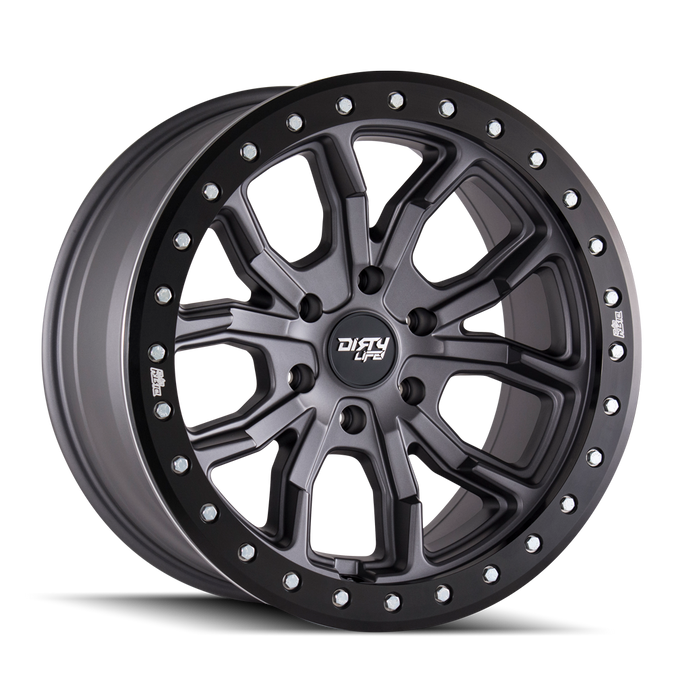 Dt-1 9303 17x9 in Satin Gunmetal Wheel <br> 5x127 Bolt Pattern / -38mm Offset / 78.1mm Hub