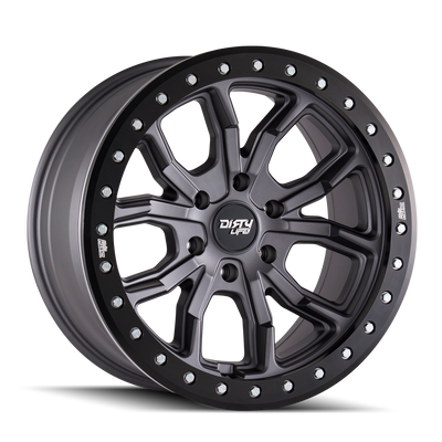 Dt-1 9303 17x9 in Satin Gunmetal Wheel <br> 6x139.7 Bolt Pattern / -12mm Offset / 106mm Hub