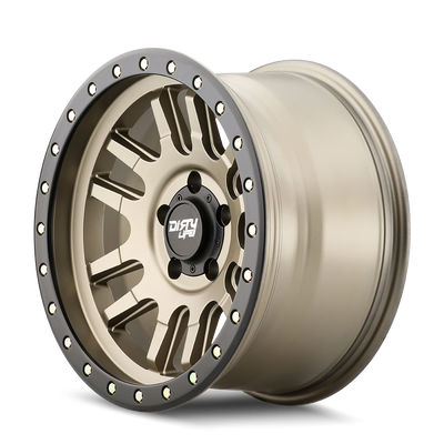 Canyon Pro 9309 17x9 in Satin Gold Wheel <br> 6x139.7 Bolt Pattern / 0mm Offset / 106mm Hub