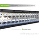 Dual Row LED Light Bar With Chrome Bezel <br>Universal