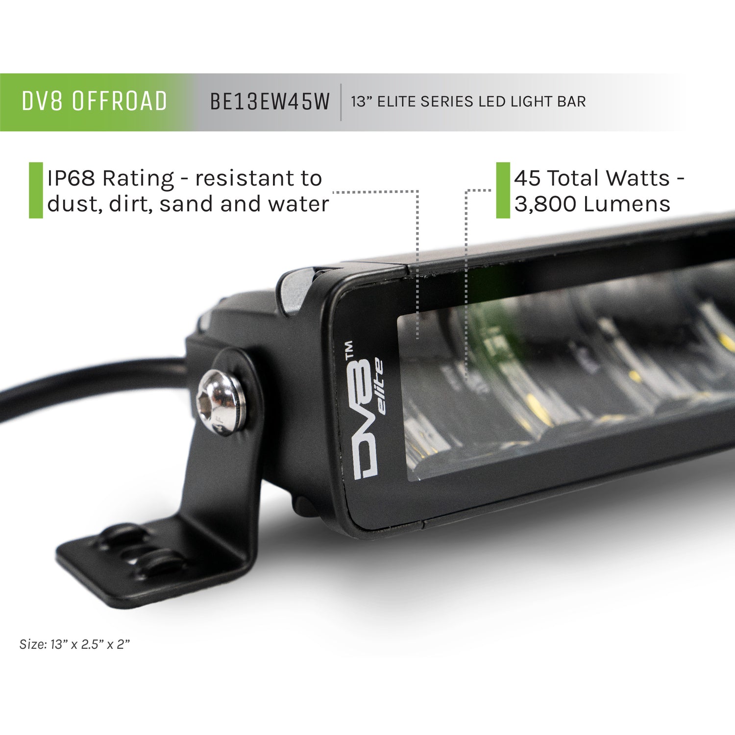 13-Inch Elite Series LED Light Bar <br>Universal