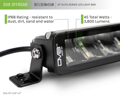 13-Inch Elite Series LED Light Bar <br>Universal