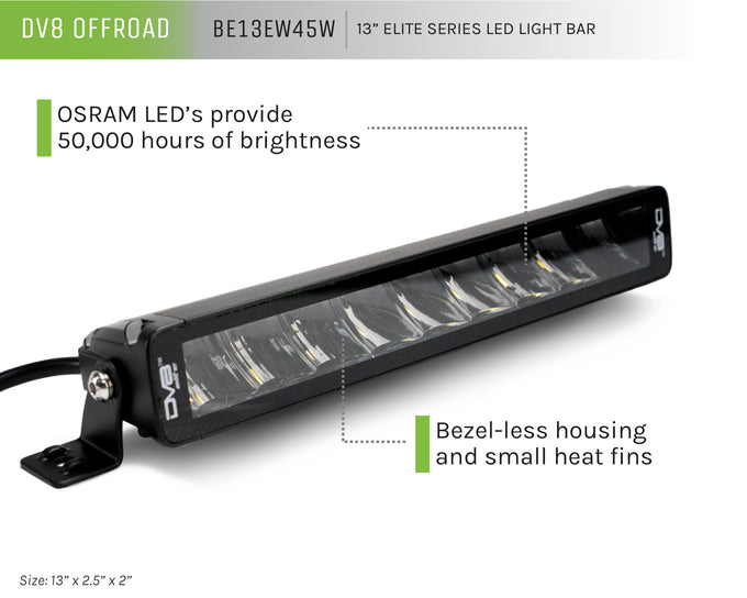 13-Inch Elite Series LED Light Bar <br>Universal