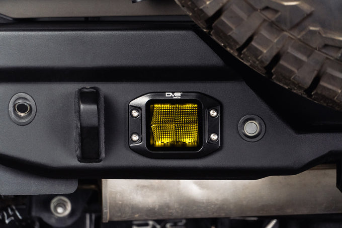 3-Inch Elite Series LED Amber Flush Mount Pod Light <br>Universal