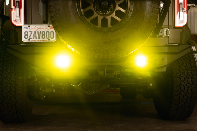 3-Inch Elite Series LED Amber Flush Mount Pod Light <br>Universal