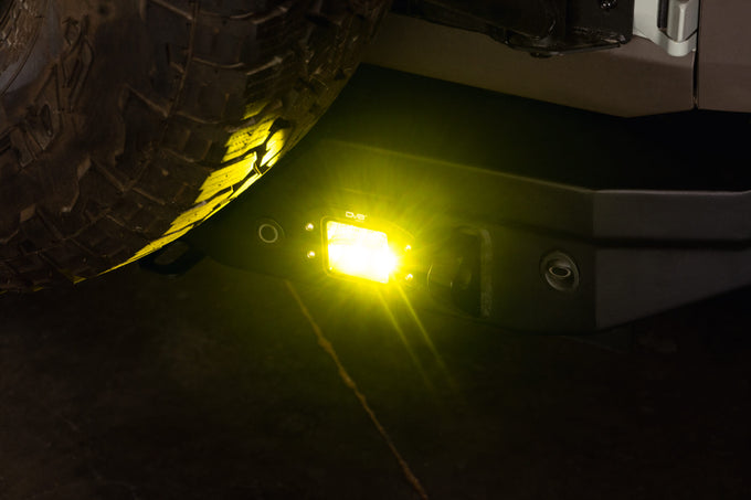 3-Inch Elite Series LED Amber Flush Mount Pod Light <br>Universal