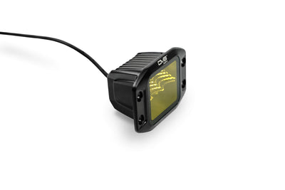 3-Inch Elite Series LED Amber Flush Mount Pod Light <br>Universal