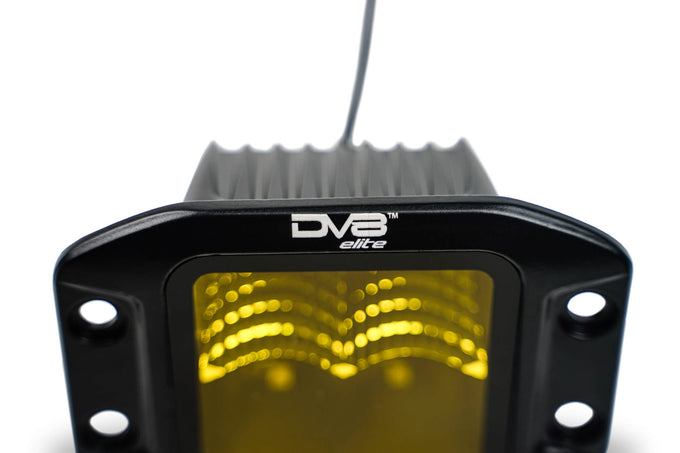 3-Inch Elite Series LED Amber Flush Mount Pod Light <br>Universal