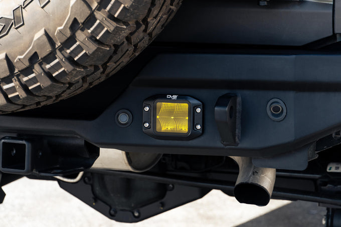 3-Inch Elite Series LED Amber Flush Mount Pod Light <br>Universal
