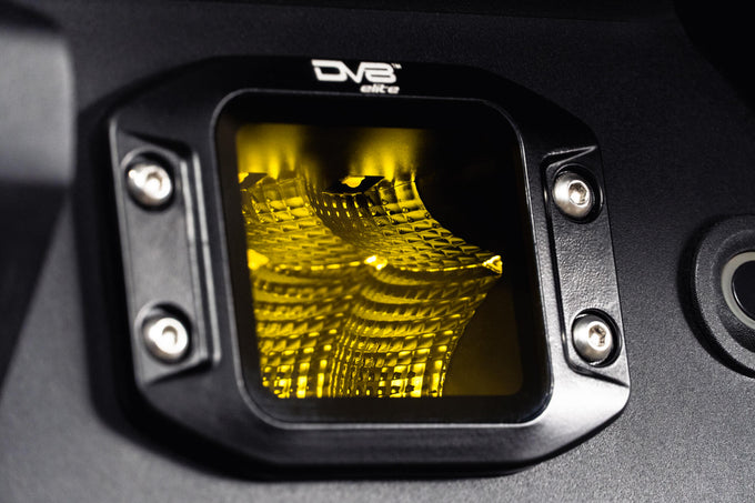 3-Inch Elite Series LED Amber Flush Mount Pod Light <br>Universal