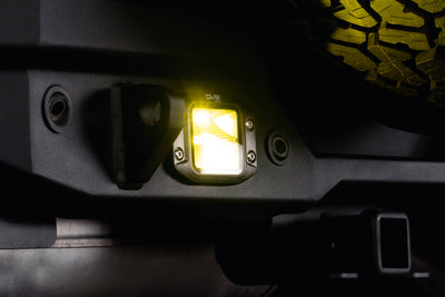 3-Inch Elite Series LED Amber Flush Mount Pod Light <br>Universal