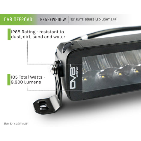52-Inch Elite Series LED Light Bar <br>Universal