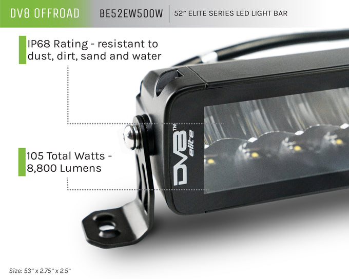 52-Inch Elite Series LED Light Bar <br>Universal