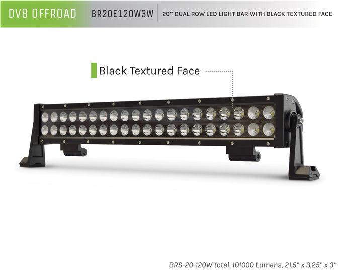 Dual Row LED Light Bar With Black Bezel <br>Universal