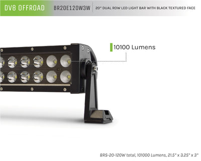 Dual Row LED Light Bar With Black Bezel <br>Universal