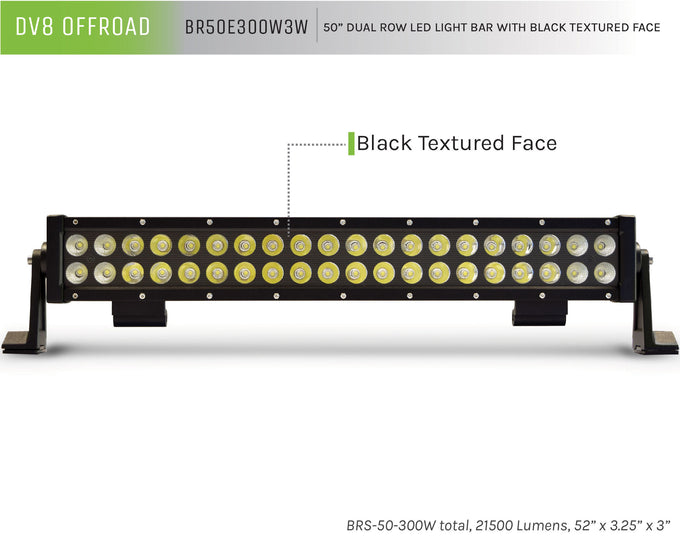 Dual Row LED Light Bar With Black Bezel <br>Universal