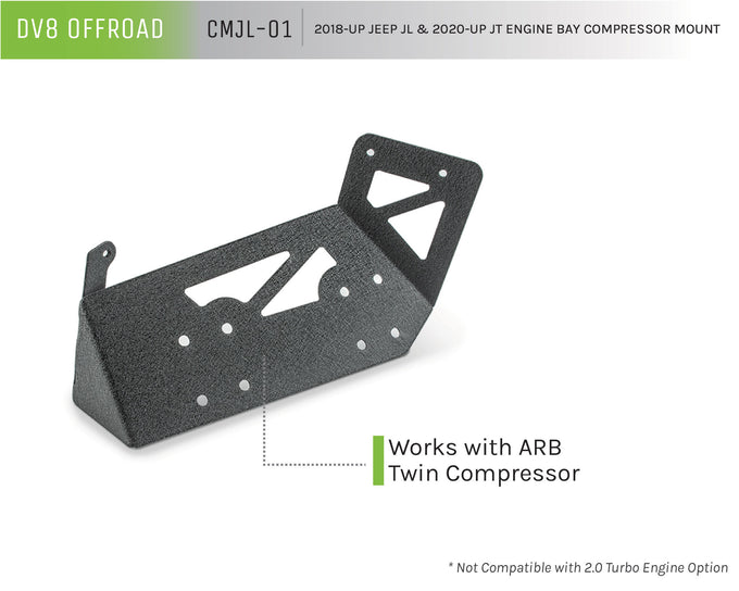 Engine Bay Compressor Mount <br>18-21 Jeep Wrangler 20-21 Gladiator