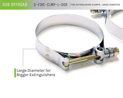 Large Diameter Fire Extinguisher Clamps <br>Universal