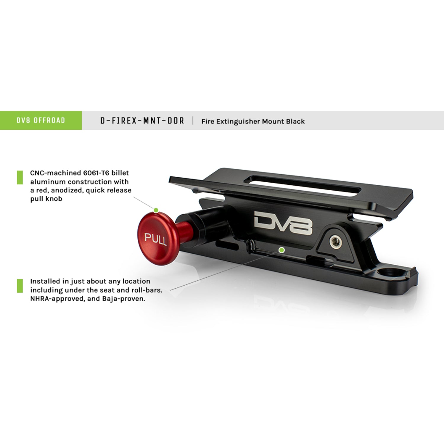 Black Fire Extinguisher Mount <br>Universal