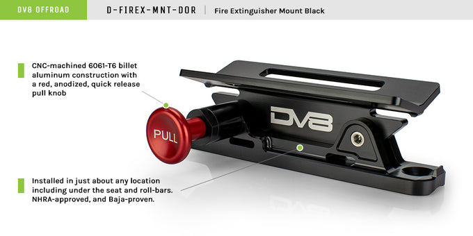 Black Fire Extinguisher Mount <br>Universal