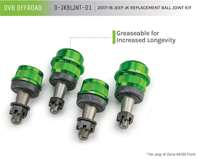 Dana 30 Or Dana 44 Replacement Ball Joint Kit <br>07-17 Jeep Wrangler, 2018 JK