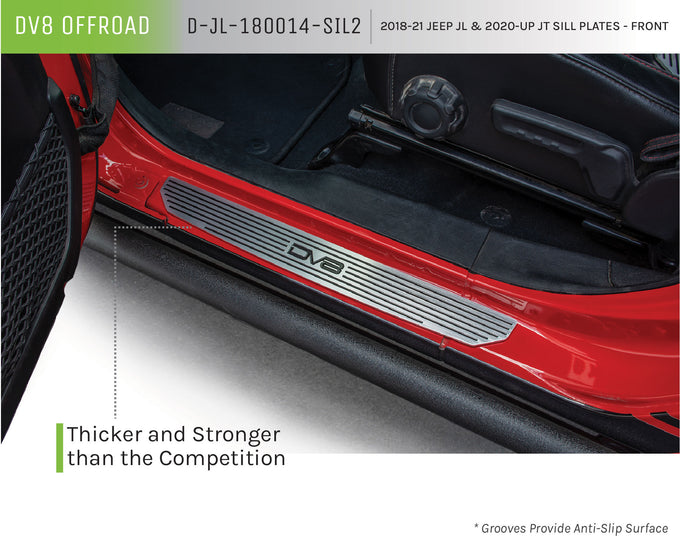 Front Sill Plates <br>18-21 Jeep Wrangler 20-21 Gladiator