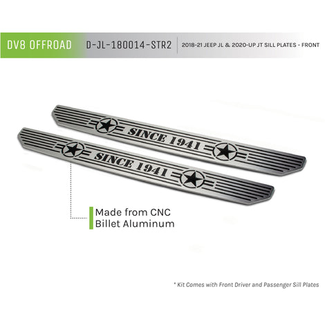 Front Sill Plates <br>18-21 Jeep Wrangler 20-21 Gladiator