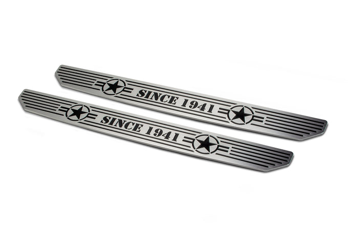 Front Sill Plates <br>18-21 Jeep Wrangler 20-21 Gladiator