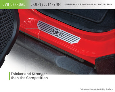 Rear Sill Plates <br>18-21 Jeep Wrangler