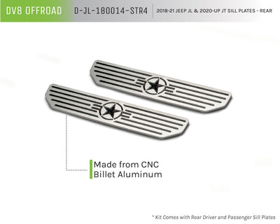 Rear Sill Plates <br>18-21 Jeep Wrangler